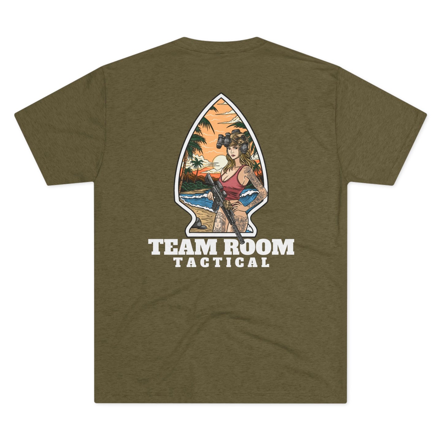 TRT Sunset Gats and Tats Tri-Blend