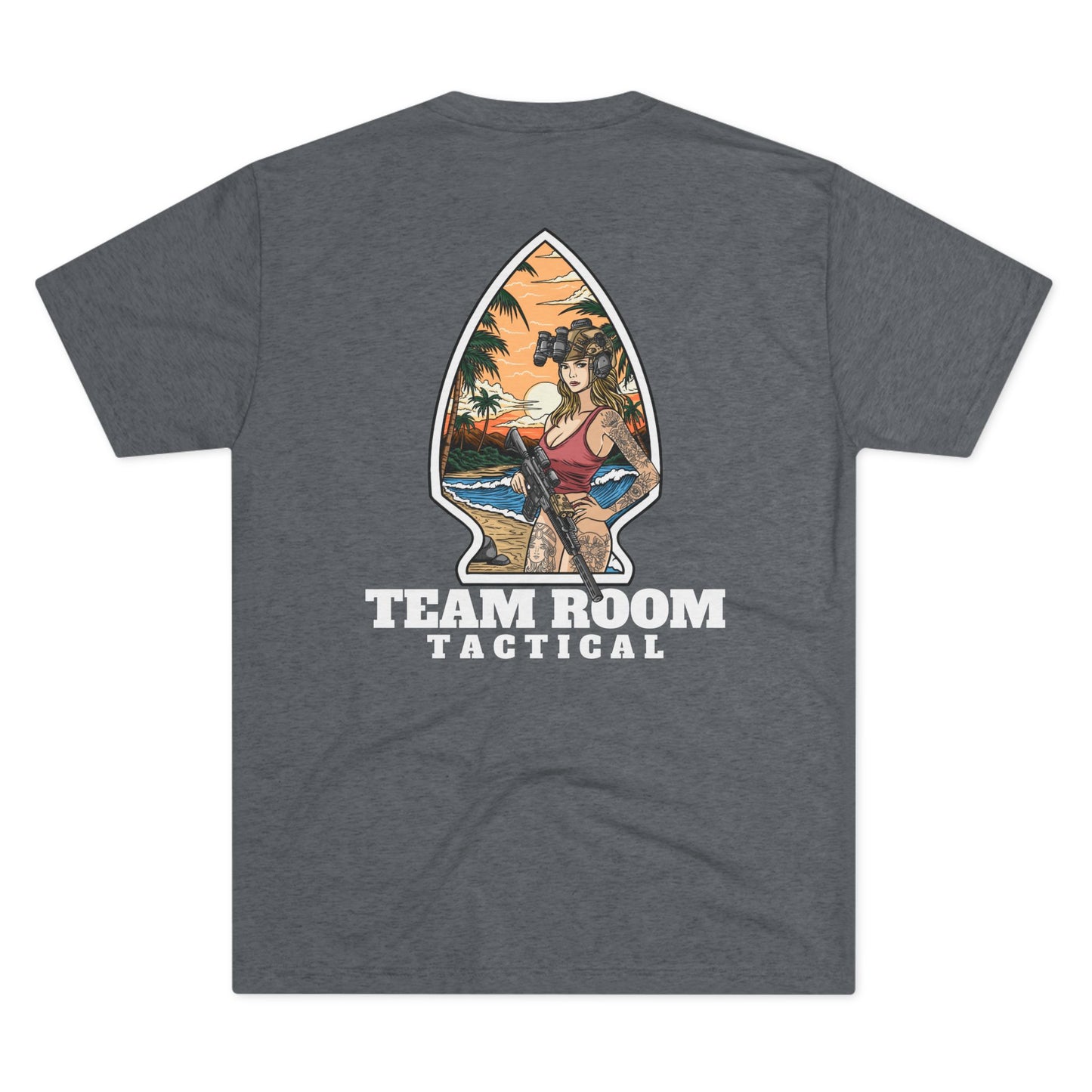 TRT Sunset Gats and Tats Tri-Blend